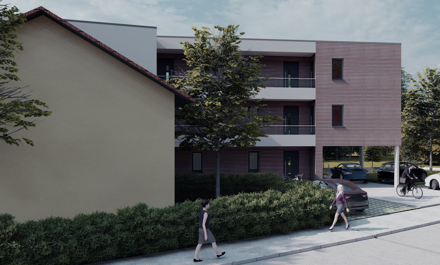 Studentenwohnanlage in Deggendorf – Ansicht 4