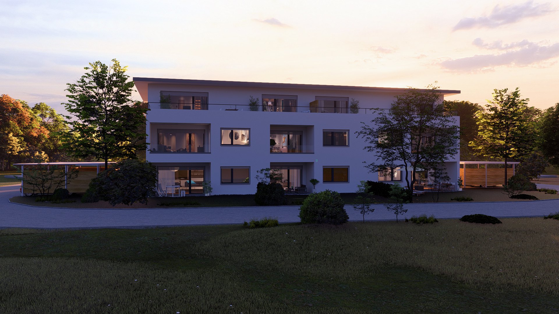 Mehrfamilienhaus 1 in Emmerting – Ansicht 3