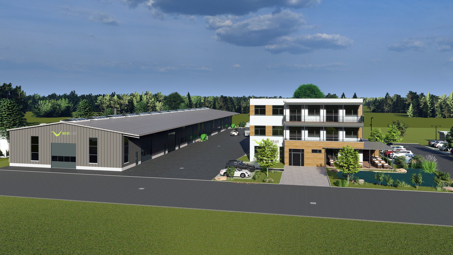 Firmenzentrale Ecokraft – Ansicht 2