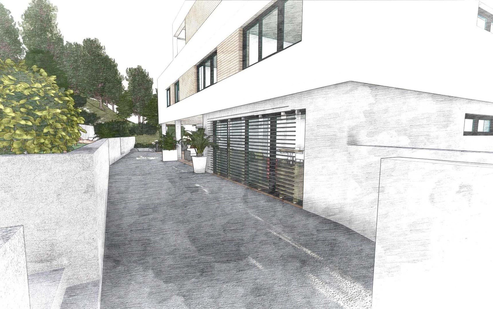 Wohnhaus mit Flachdach – Entwurfsstudie – Ansicht 3